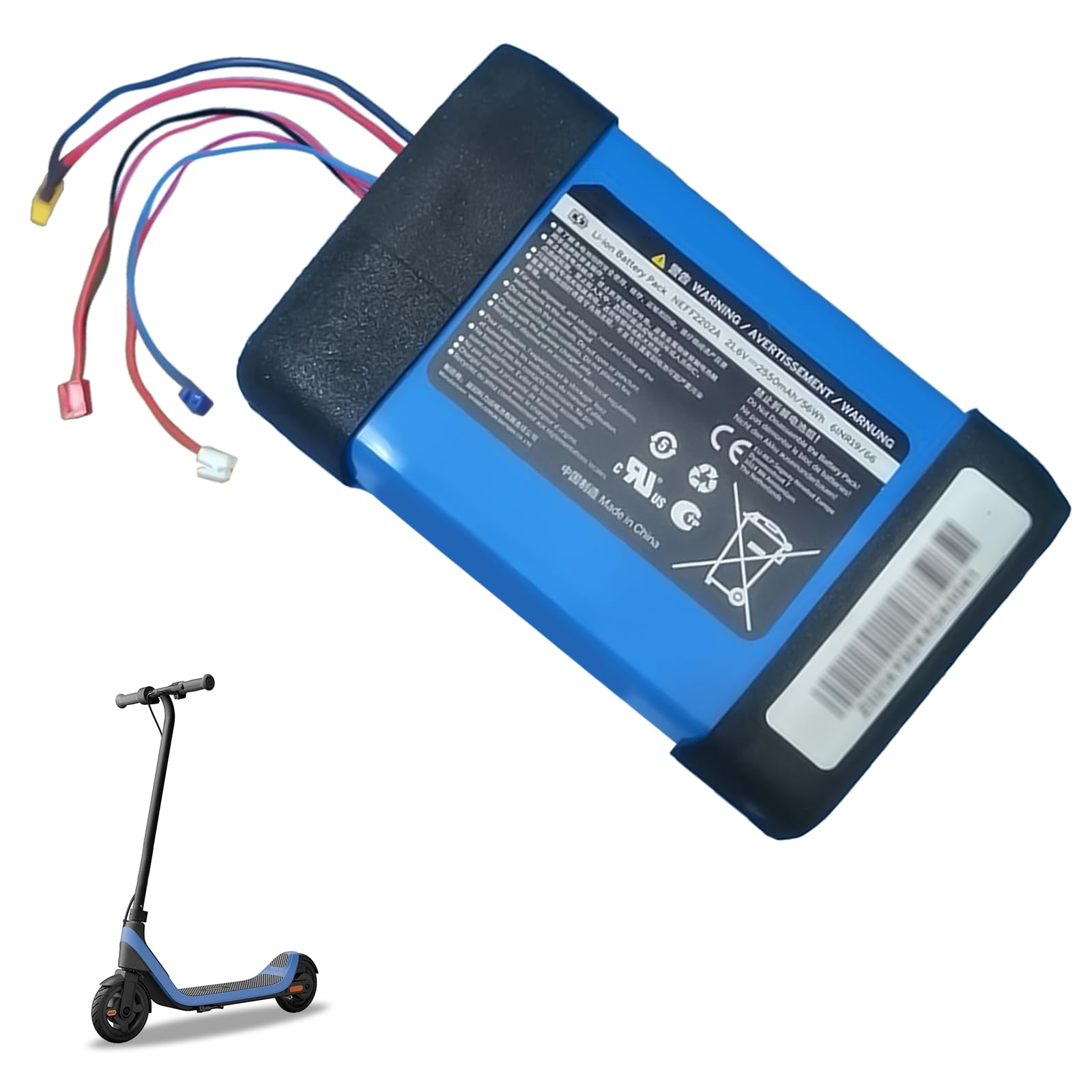 Amazon.com: PAOWANG 21.6V 2550mAh Electric Scooter Battery